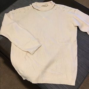 Entro Beaded shoulder sweater, large